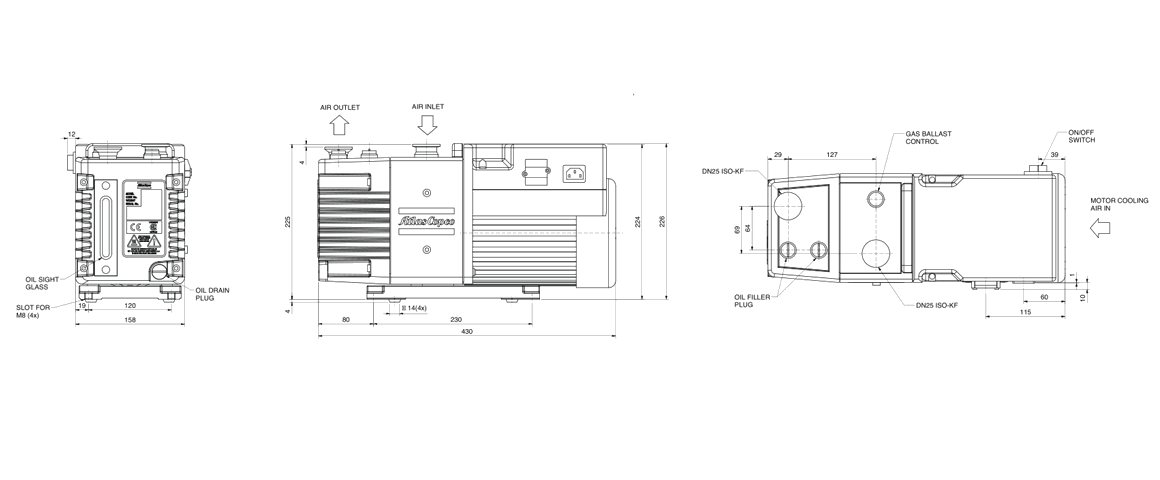 GVD 5雙級旋片真空泵 GVD 5雙級旋片真空泵