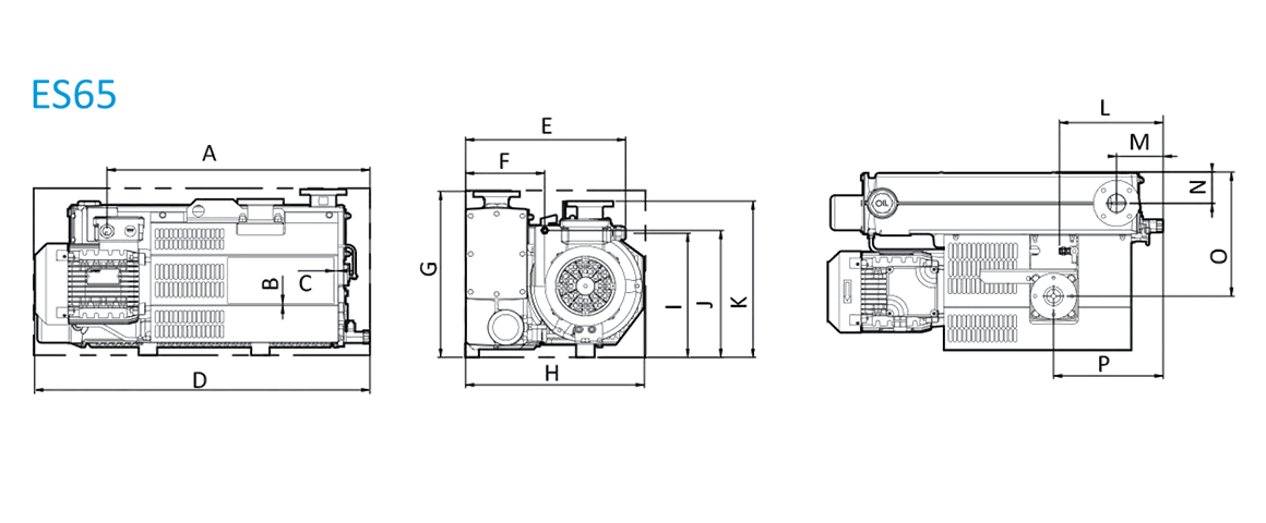 ES65單級(jí)旋片真空泵 ES65單級(jí)旋片真空泵