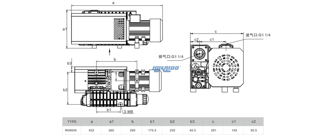 RH0040單級旋片真空泵安裝圖.jpg RH0040單級旋片真空泵安裝圖.jpg