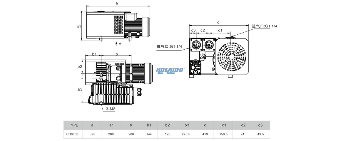 RH0063單級旋片真空泵安裝圖.jpg RH0063單級旋片真空泵安裝圖.jpg