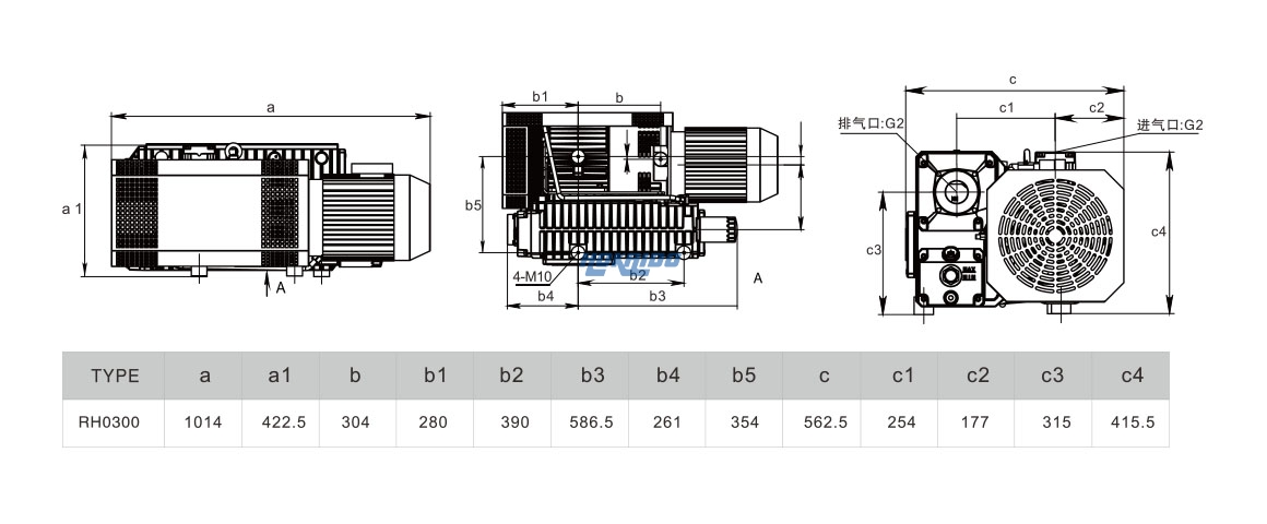 RH0300單級(jí)旋片真空泵安裝圖.jpg RH0300單級(jí)旋片真空泵安裝圖.jpg