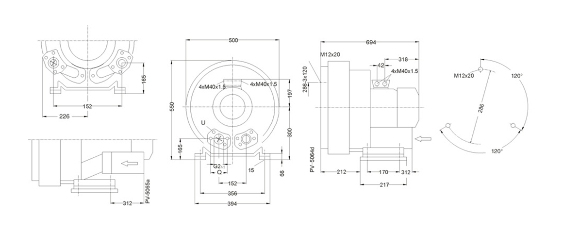 2HB 840 H37 高壓鼓風(fēng)機(jī)